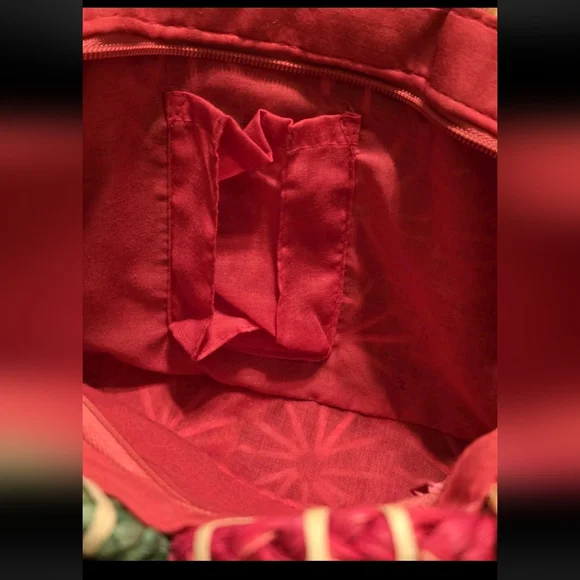 Colorful Patchwork Straw Tote Bag Vibrant Multicolor Summer Vibes - Picture 9 of 11